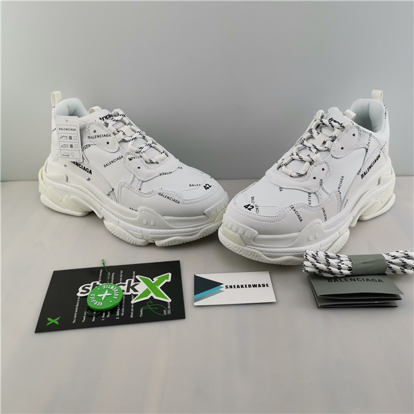 Balenciaga triple s sneakers (White with Logo) 524039 W06E2 2021