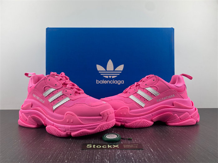 Balenciaga x adidas Triple S Neon Pink 712764 W2ZB6 5590
