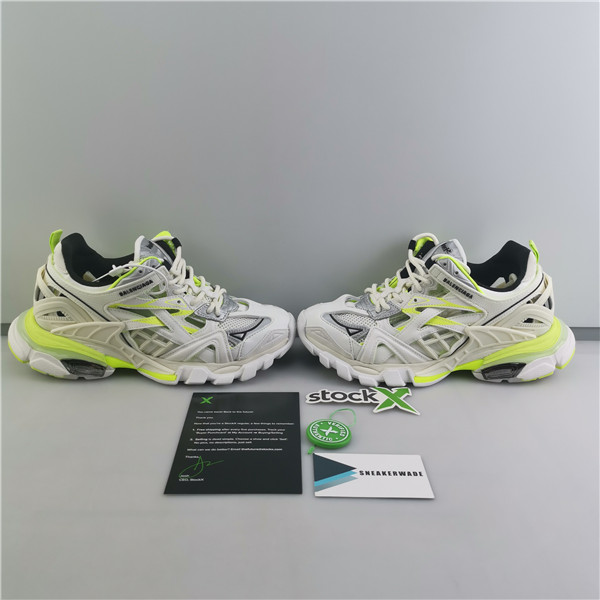 Balenciaga Track.2 Open Sneaker Tissu Hola-MP P327 FMW/Tissu H White/Fluorescent Yellow  568615 W2GN5 5819